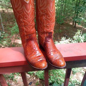Justin pre ban Sea Turtle Western Boots